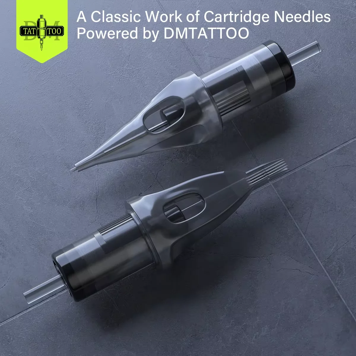 DM 10PCS Cartridge Tattoo Needles RL RS RM M1 Professional Disposable Sterilized Safety Tattoo Needle for Cartridge Machine Grip