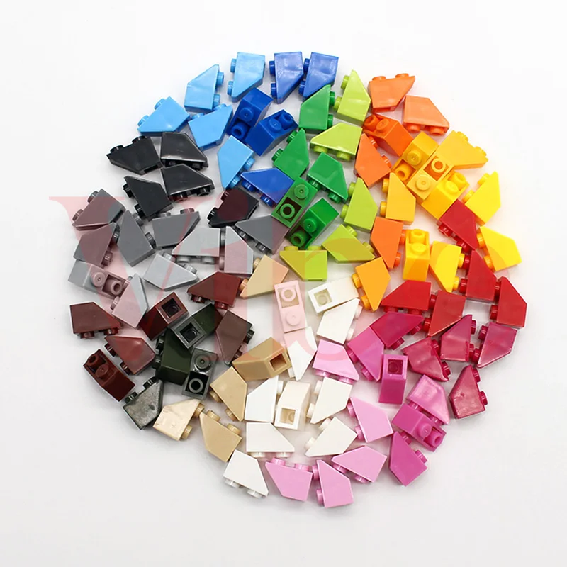 100pcs MOC Slope Inverted 45 2x1 3665 DIY Enlighten Block Bricks DIY Enlighten Compatible with Accessories Toys