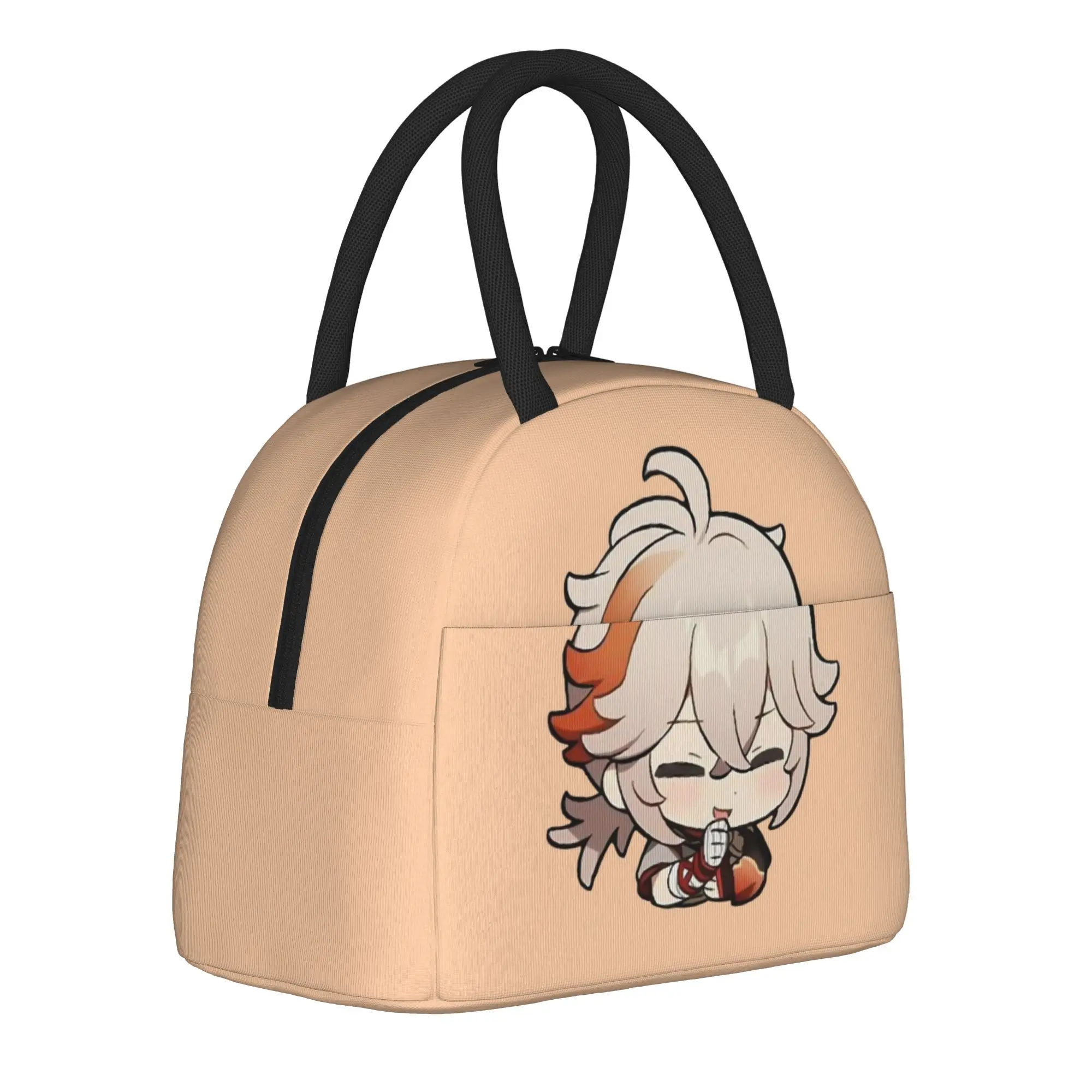 Kaedehara Kazuha Genshins Impact  Insulated Lunch Bags Thermal Bag Lunch Container Portable Lunch Box Tote Food Handbags