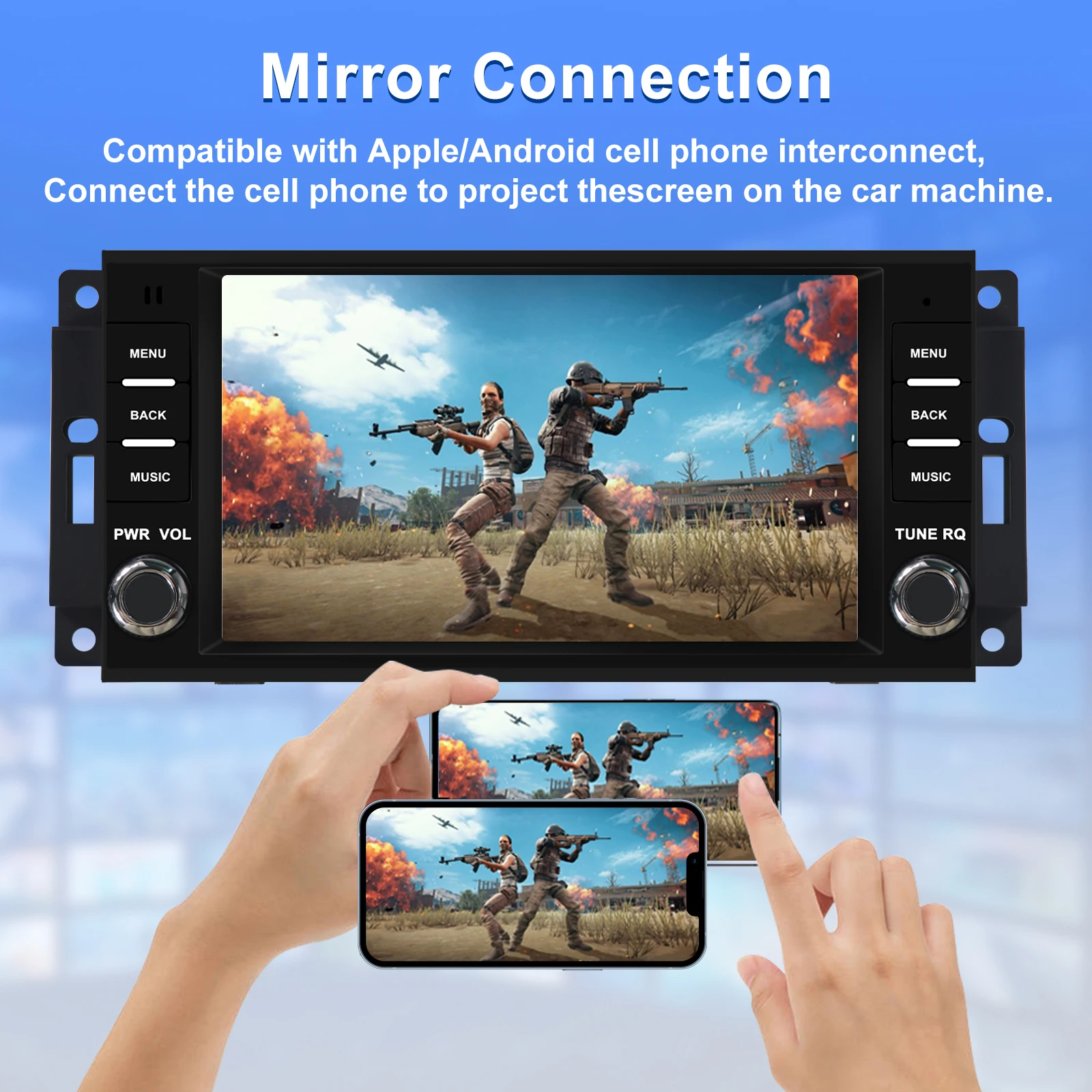 7 "Apple CarPlay Android auto 6-128GB (8CORE) لكرايسلر أسبن 2008-2009 شاشة Android15 رئيس وحدة راديو الملاحة GPS #6