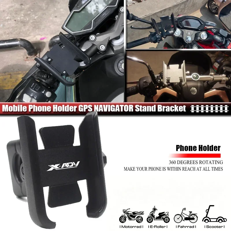Fit For XADV 750 X-ADV X ADV 750 XADV750 X-ADV750 Motorcycle Mirror/Handlebar Mobile Phone Holder GPS Stand Phone Bracket