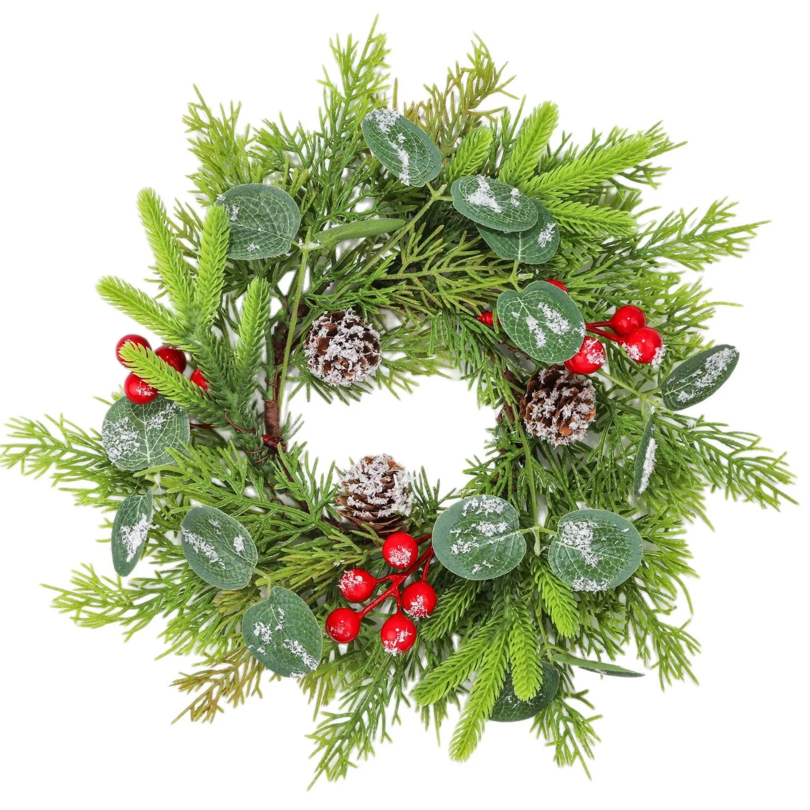 

Christmas decorations wreath 22CM*22CM*5CM window arrangement door hanging field arrangement rattan Christmas ball berry one