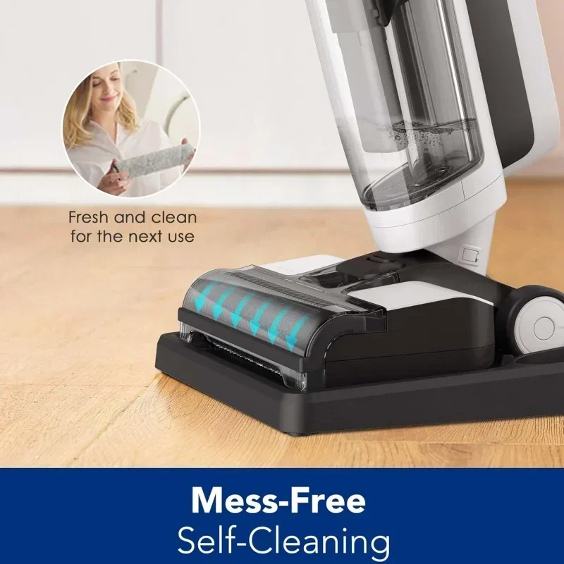 QWTTinecoes iFLOOR 3 Breeze Complete Wet Dry Vacuum เครื่องดูดฝุ่นพื้นไร้สายและซับทําความสะอาดขั้นตอนเดียวสําหรับพื้นแข็ง