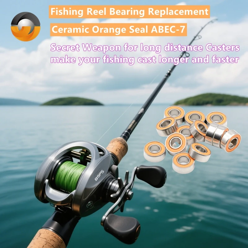 

Гибридный керамический подшипник из нержавеющей стали, 10 шт. S686RS CB 6x13x5 мм, подшипник ABEC-7 LD DRY Ocean SMR686 2RS, подшипники для рыболовных катушек