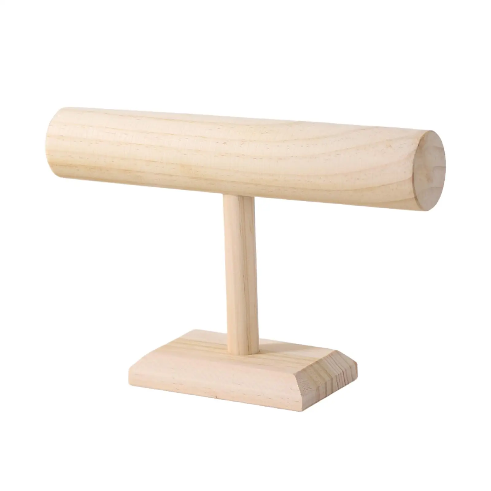 Bracelet Holder Wooden Jewelry Organizer Display Stand for Watch Bangle Necklace Storage Countertop Showcase for Women Men