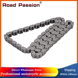 Road Passion 4+5 112 Links Crankshaft Cam Timing Chain Motorcycle Parts For SUZUKI DR250 GN250 LT250EF GZ250 TU250 DR GN LT 250