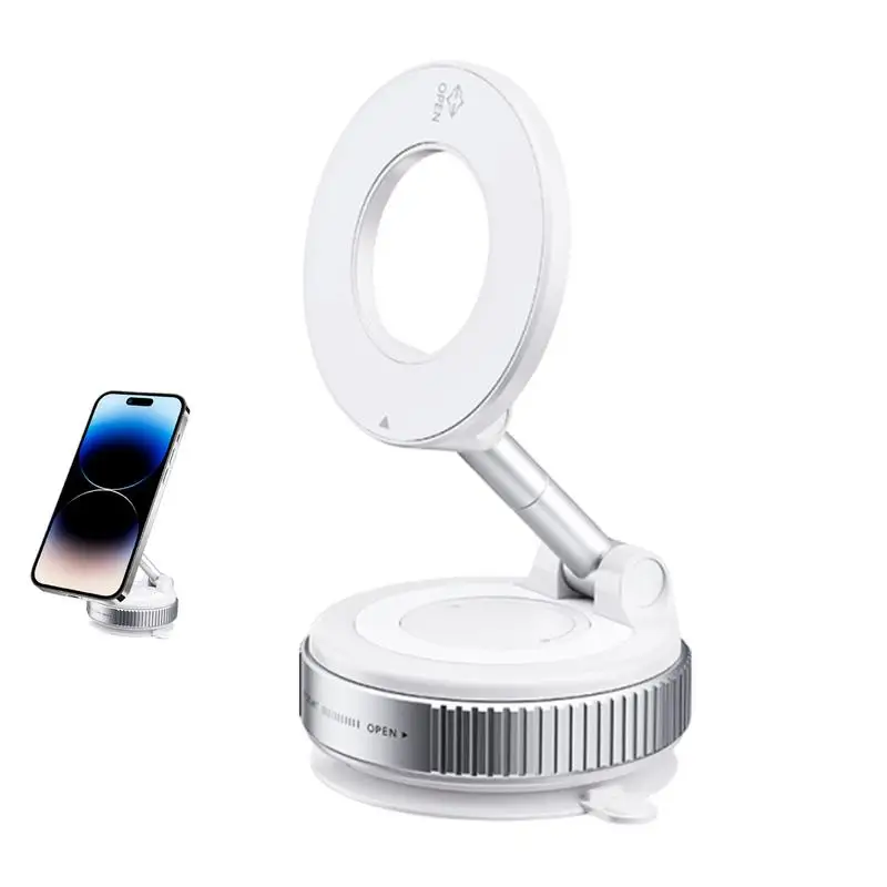 

Magnetic Vacuum Suction Phone Mount Strong Suction Cup Mobile Phone Holder Adjustable Smartphone Stand Automotive Cellphone