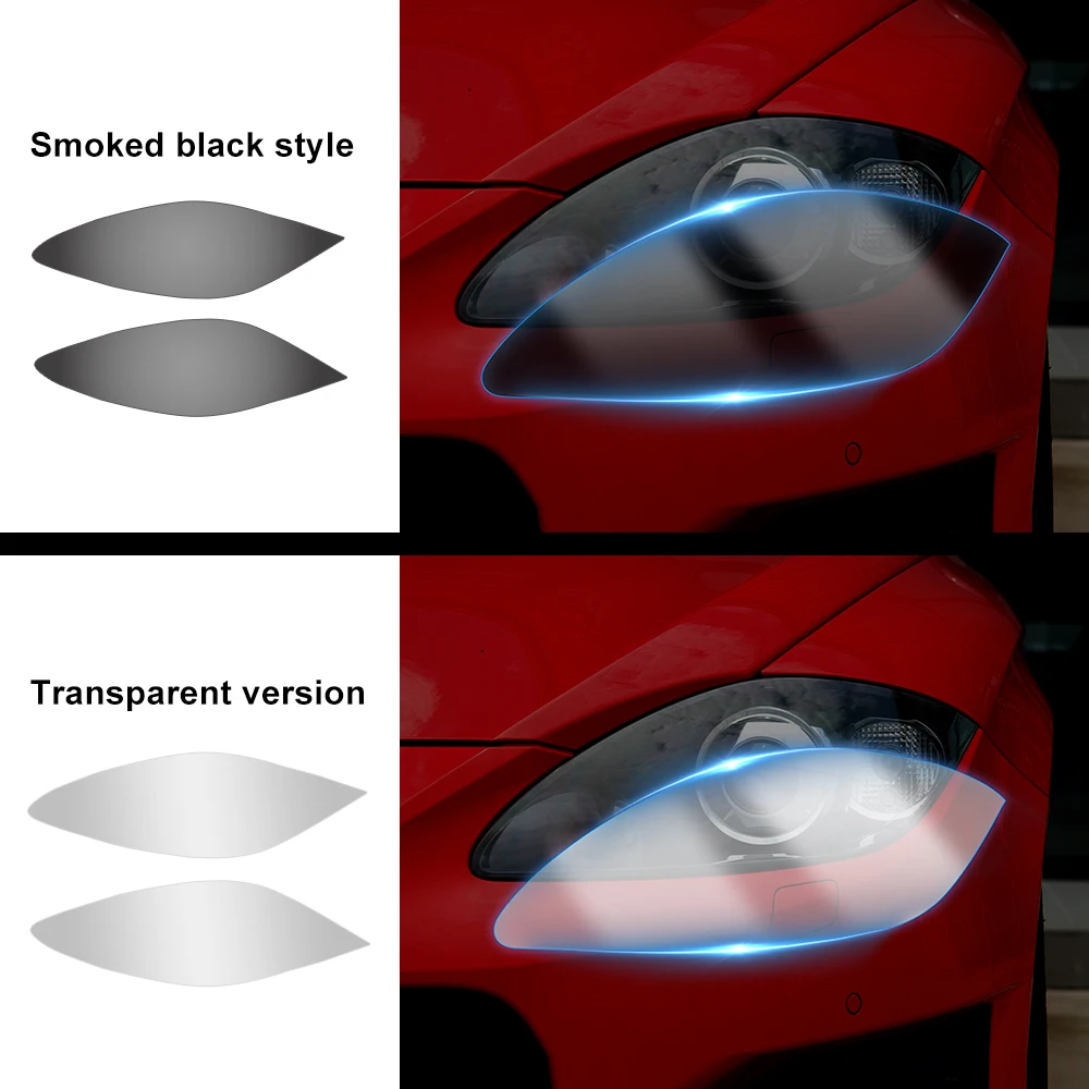 

2PCS for Seat Leon 2005 2006 2007 2008 2009 2010 2011 2012 Car Headlight Protective Film Front Light TPU Sticker Transparent