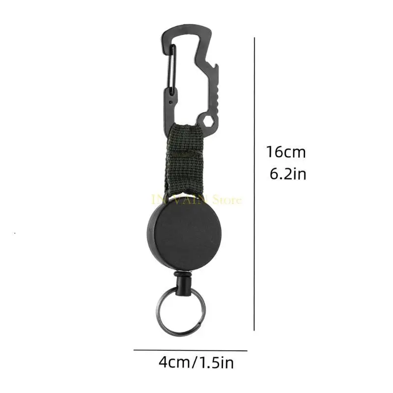 M5TC فولاذ الأسلاك حبل حبل أبازيلي حامل مفتاح شارات مفاتيح القابلة للسحب