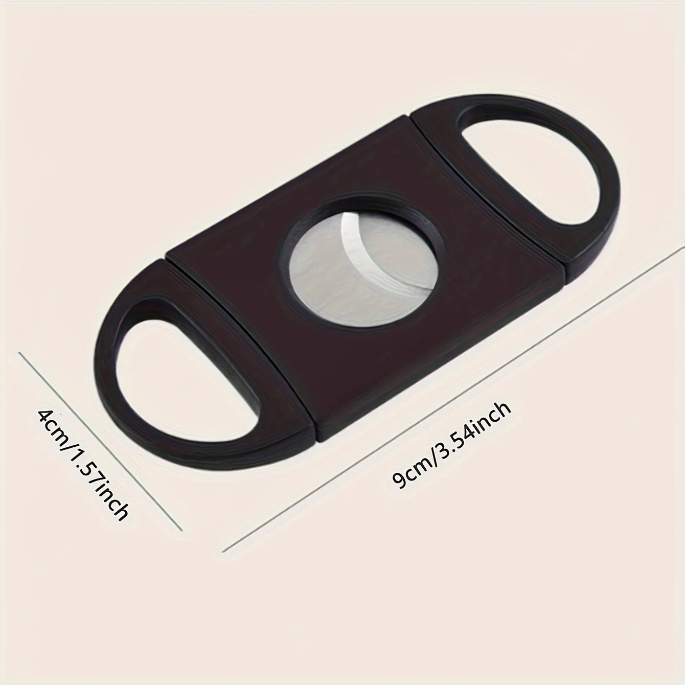 1pc Portable Stainless Steel Cigar Cutter, Mini Travel Scissors For Daily