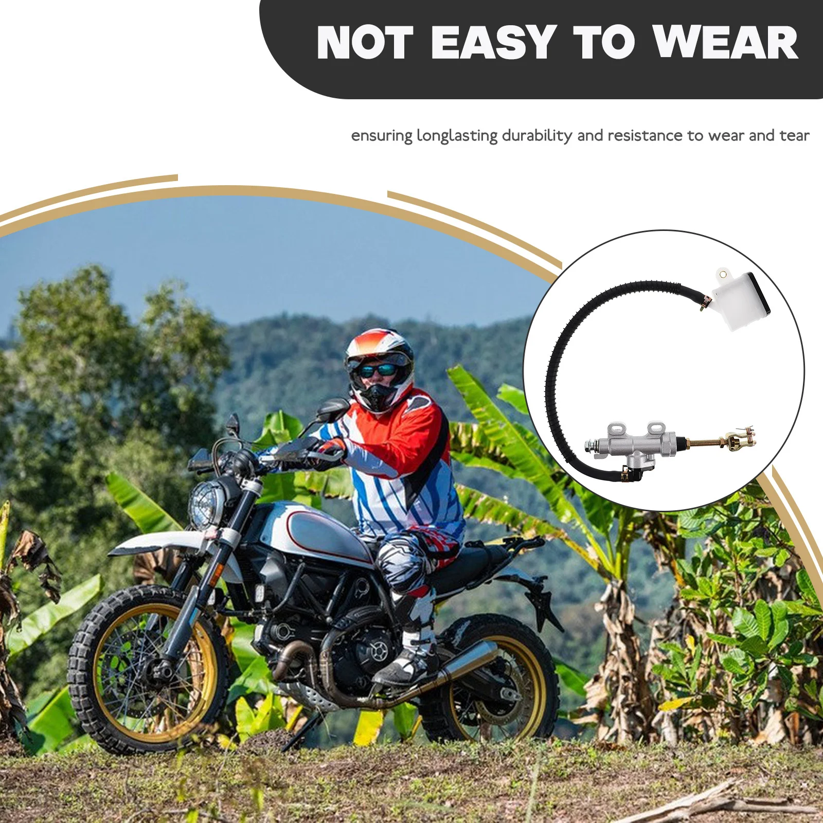 油圧式リアブレーキマスターシリンダーオイルカップポンプATVダートバイクゴーカートオートバイリアブレーキポンプオートバイ油圧シリンダー