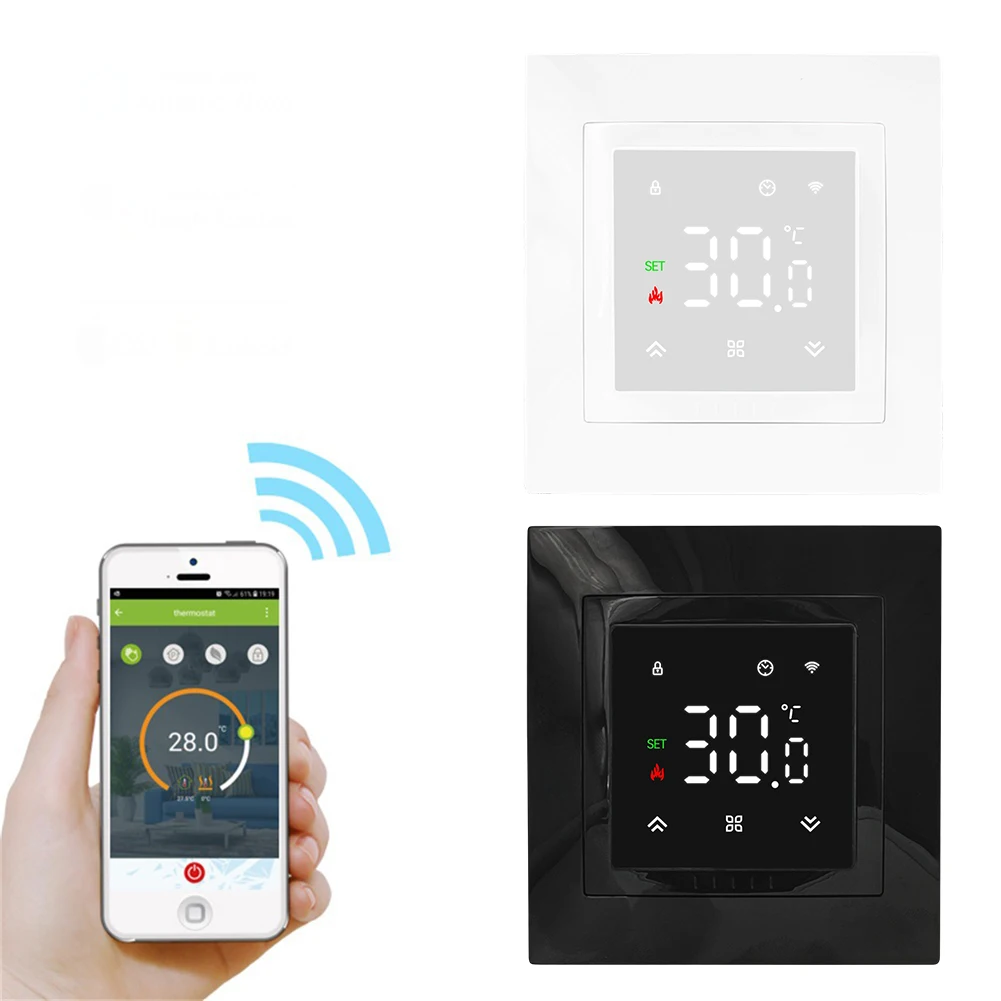 

WiFi Smart Electric Underfloor Heating Thermostat with Voice Control for Alexa Google Assistant and Programmable Modes