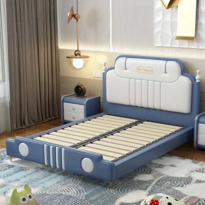 Children's furniture children's bed boy American light luxury modern simple youth solid wood children's room