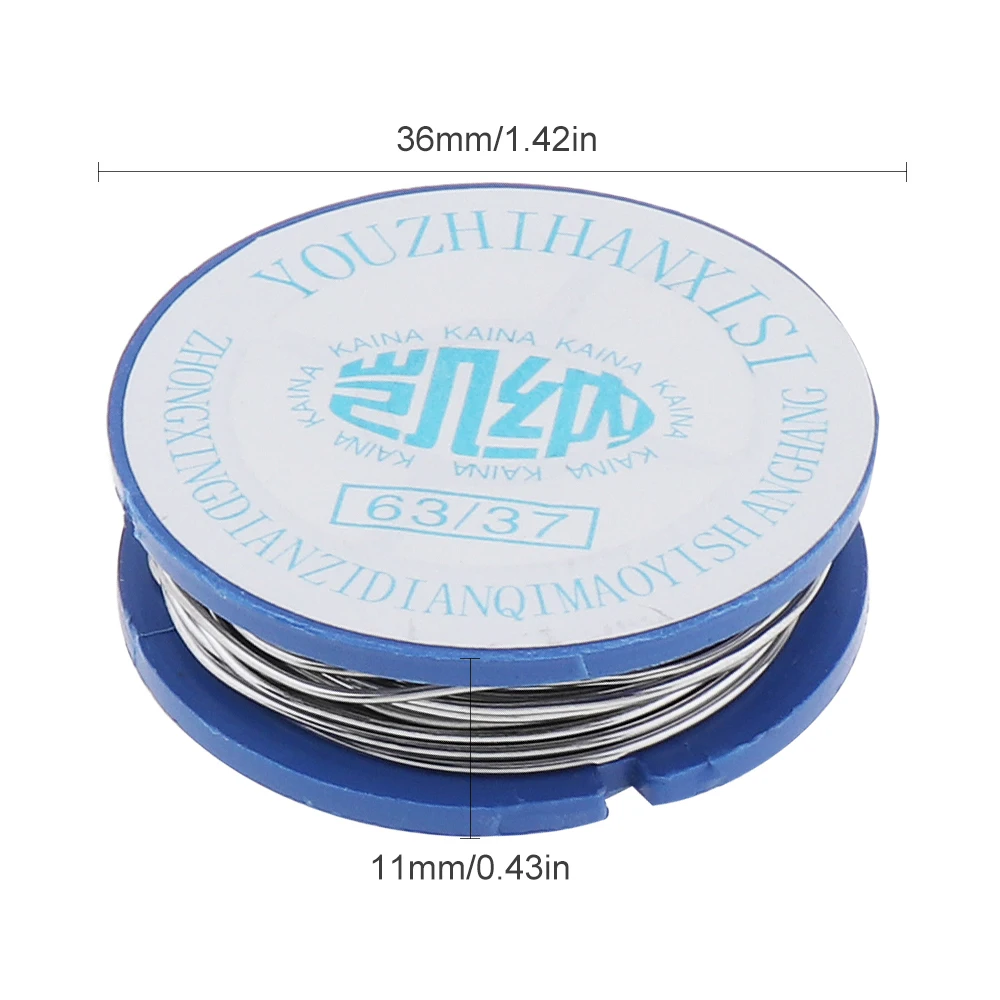 63/37 11g 0.8mm Mini Wire Solder Wire Tin Wire with 2% Flux and Rosin for Electric Soldering Iron