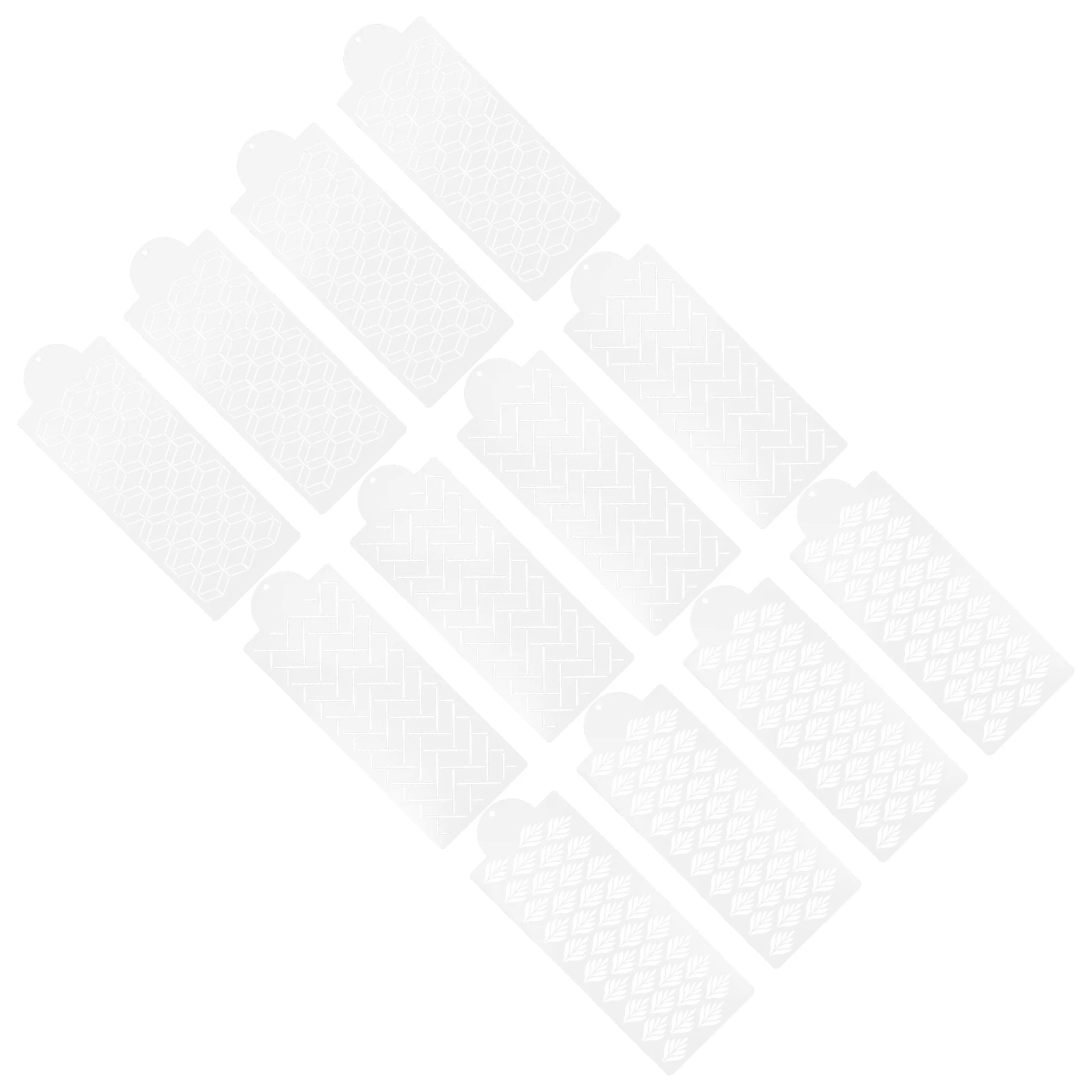 

12Pcs Cake Stencil Mold Set Multifunctional Embossing Templates for Fondant Cakes Desserts Party Accessories DIY Supply