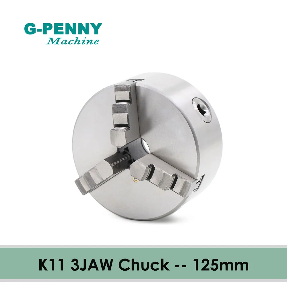 

3 jaw 125mm Chuck 4th/A axis self-centering manual chuck K11 fourth jaw for CNC Engraving Milling machine Lathe Machine