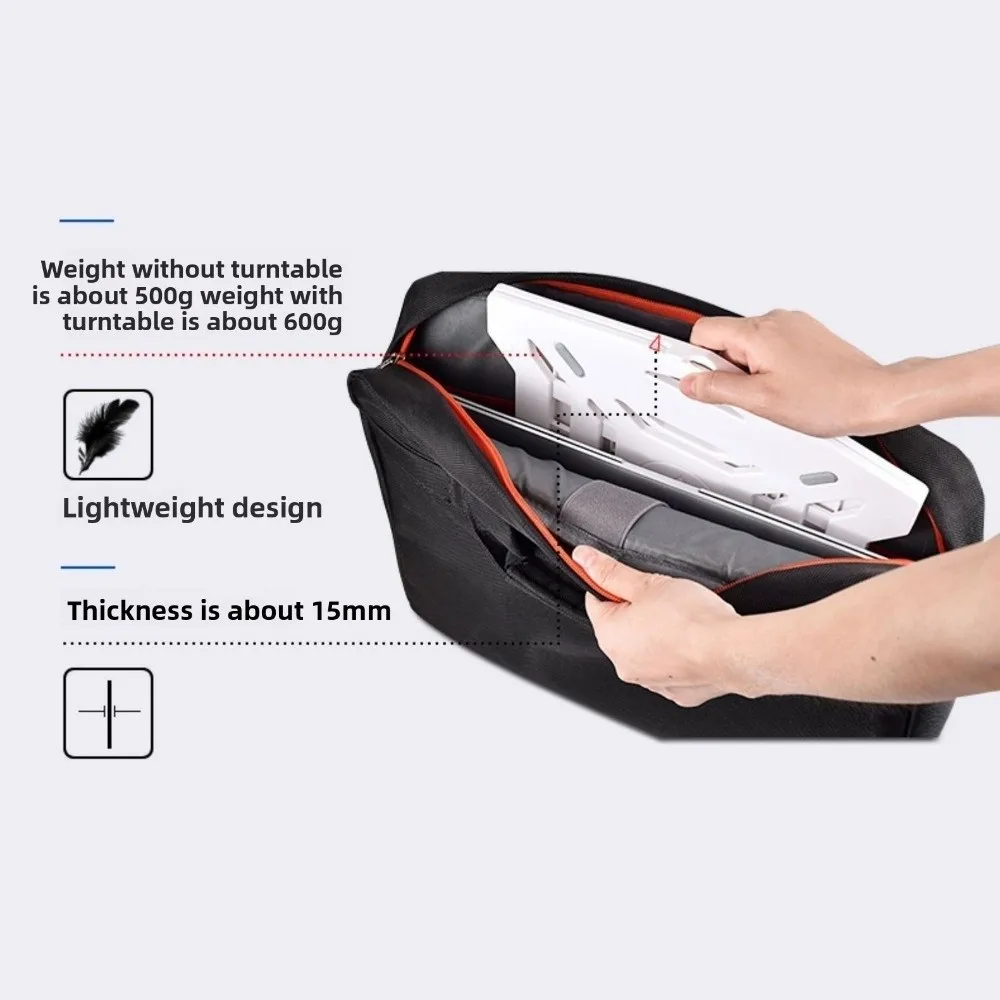 

Черно-белый охлаждающий кронштейн для ноутбука, регулируемый многоугольный поворотный держатель для ноутбука, нескользящий складной кронштейн