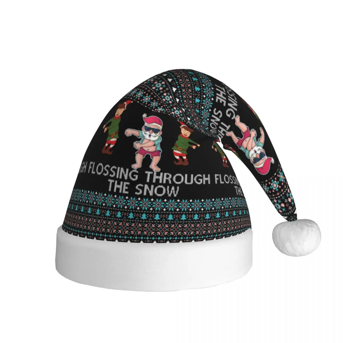 Elf And Santa Winter Warm Christmas Hats for Adult Men Women Santa Hat Cap Festive Supplies Gift