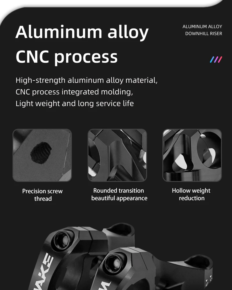 Wake DH/AM/FR MTB Bike Vorbau CNC Aluminiumlegierung Downhill Fahrrad DIRECT MOUNT VORBAU Lenker 31.8mm für BMX Radfahren Ultraleicht – Detail 5