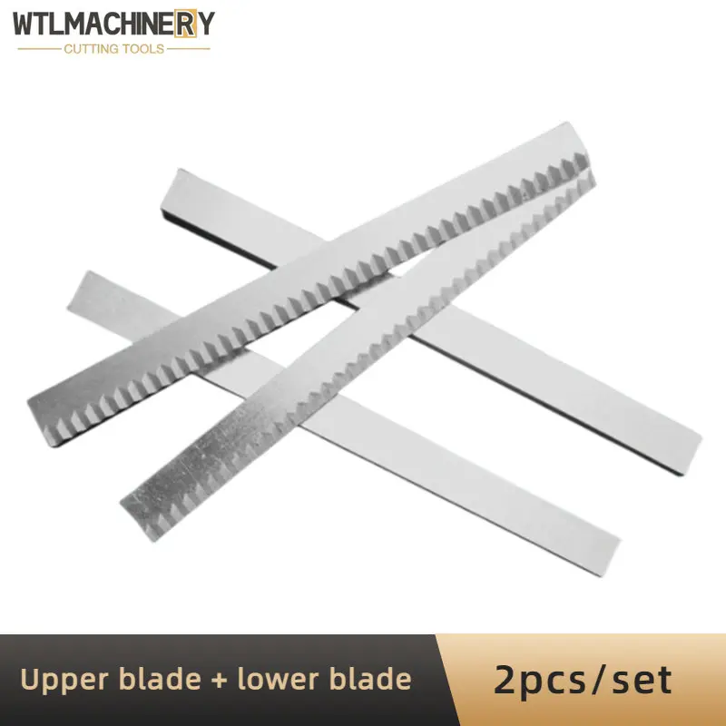 Set of Vertical Packing Machine Blade Pillow Packaging Machinery Cutting Knife Upper Blade+Lower Blade 2Pcs/Set