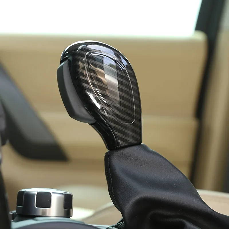 

For Land Rover Discovery 3/4 LR3 LR4 Freelander 2 07-15 ABS Black Wood Grain Car Gear Shift Head Cover Stickers Car Accessories