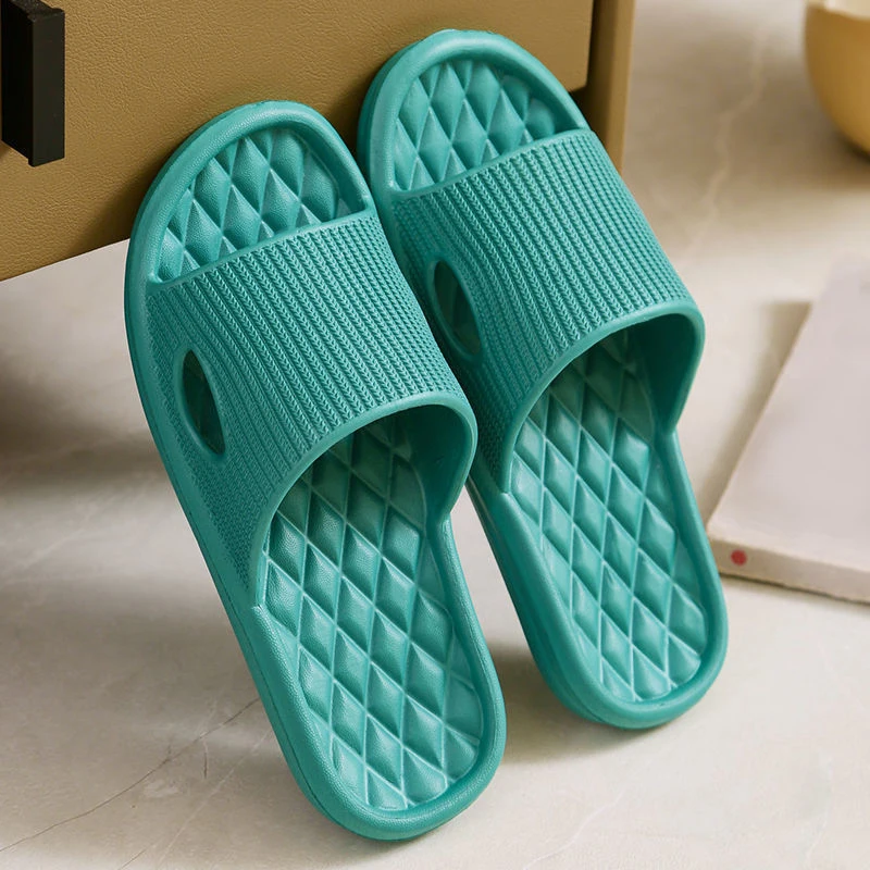 Summer Women Soft Home Slippers Couple Indoor Skid Proof Bathroom Sandals Hotel Solid Color Men Flip Flops Flat Shoes