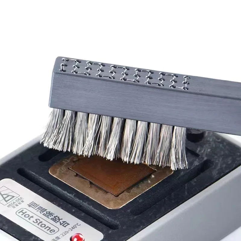 QianLi iBrush Aluminum Alloy Steel Brush/0.08mm Steel Bristles/Polishing Tin Removing/Glue Removing Cleaning