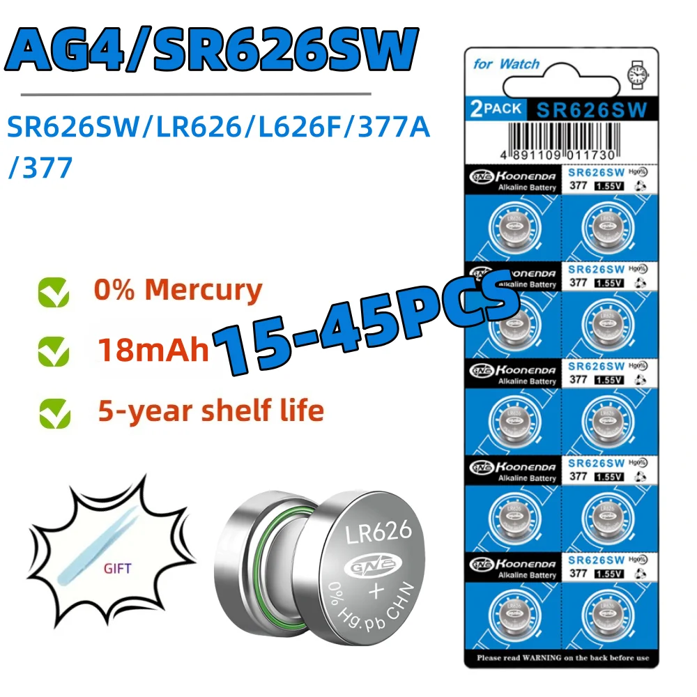 15-45PCS 1.55V AG4 …