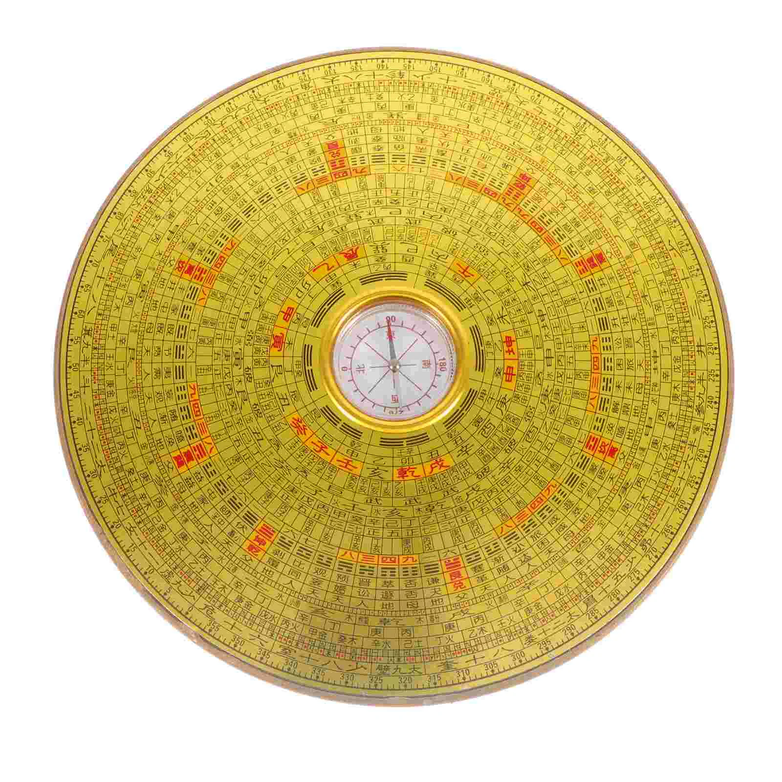 Decorate Metal Compass Chinese Traditional Alloy Feng Shui Guide Style Multi-functional