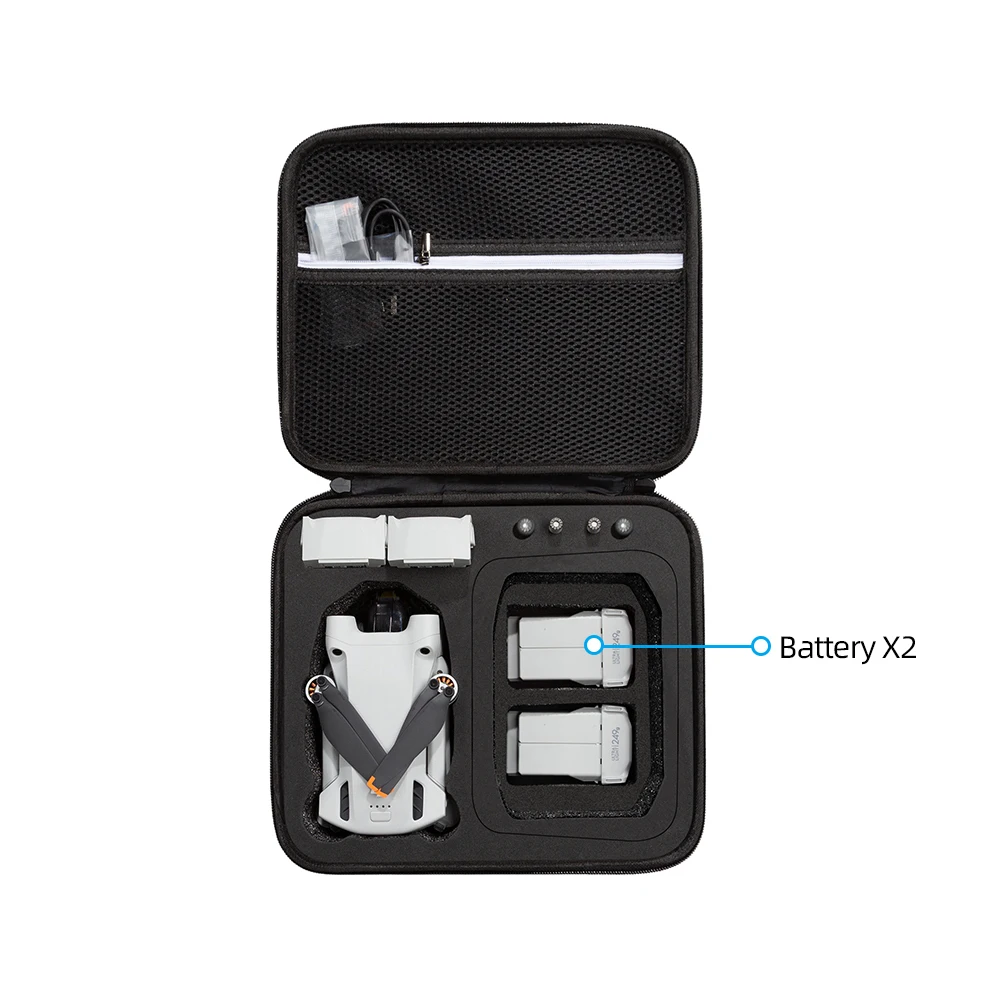 For DJI Mini 3/Mini 3 Pro Portable Carrying Case Hard EVA Storage Bag Waterproof Protective Handbag Box Remote Storage Case