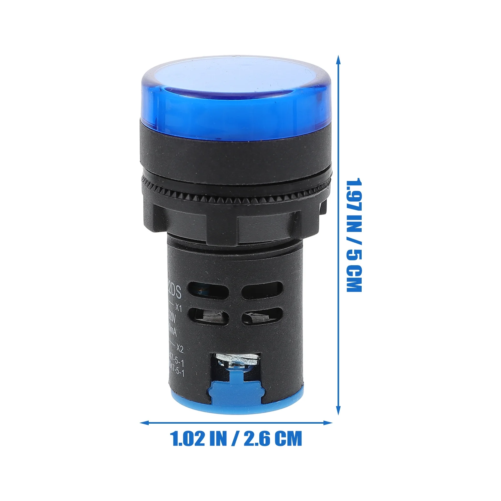 

15Pcs Signal Lights Round LED Indicator Lamp 22Mm Plastic Signal Indicator Light Low Power Consumption Long Life