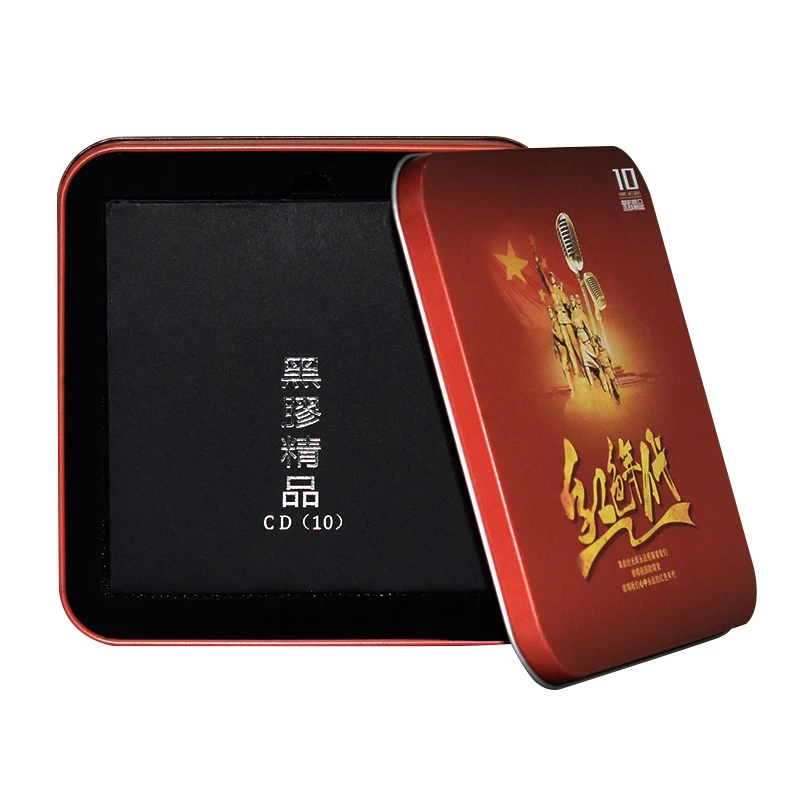 10cds الموسيقى الصينية الكلاسيكية الأغاني الحمراء الموسيقى الشهيرة CD