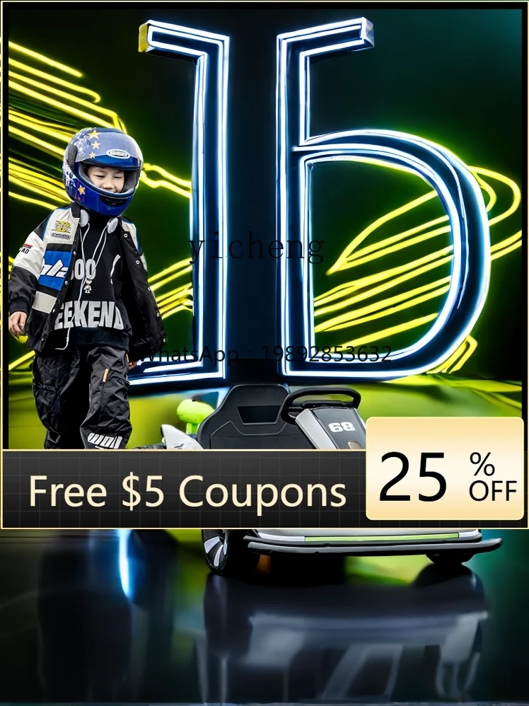 سيارة ZZ للأطفال Go-Kart ذات أربع عجلات تعمل بالبخار يمكن أن تأخذ لعبة سيارات لعبة للأطفال من الأولاد والبنات البالغين