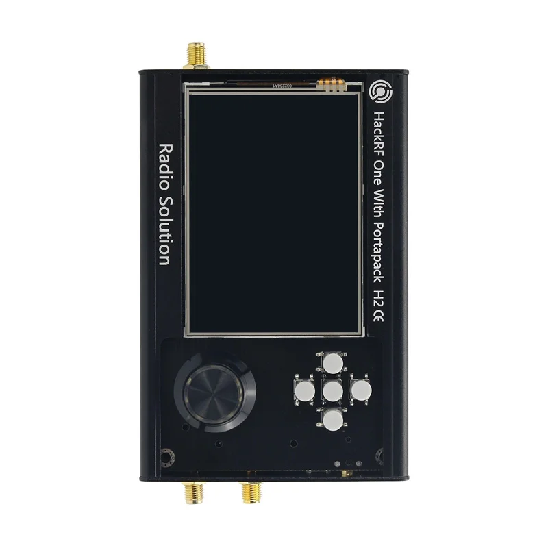 3.2 Inch Portapack H2 Hackrf One R9 Sdr V1.7.0 + Aluminium Behuizing + Antenne + Datakabel Kit Geassembleerd