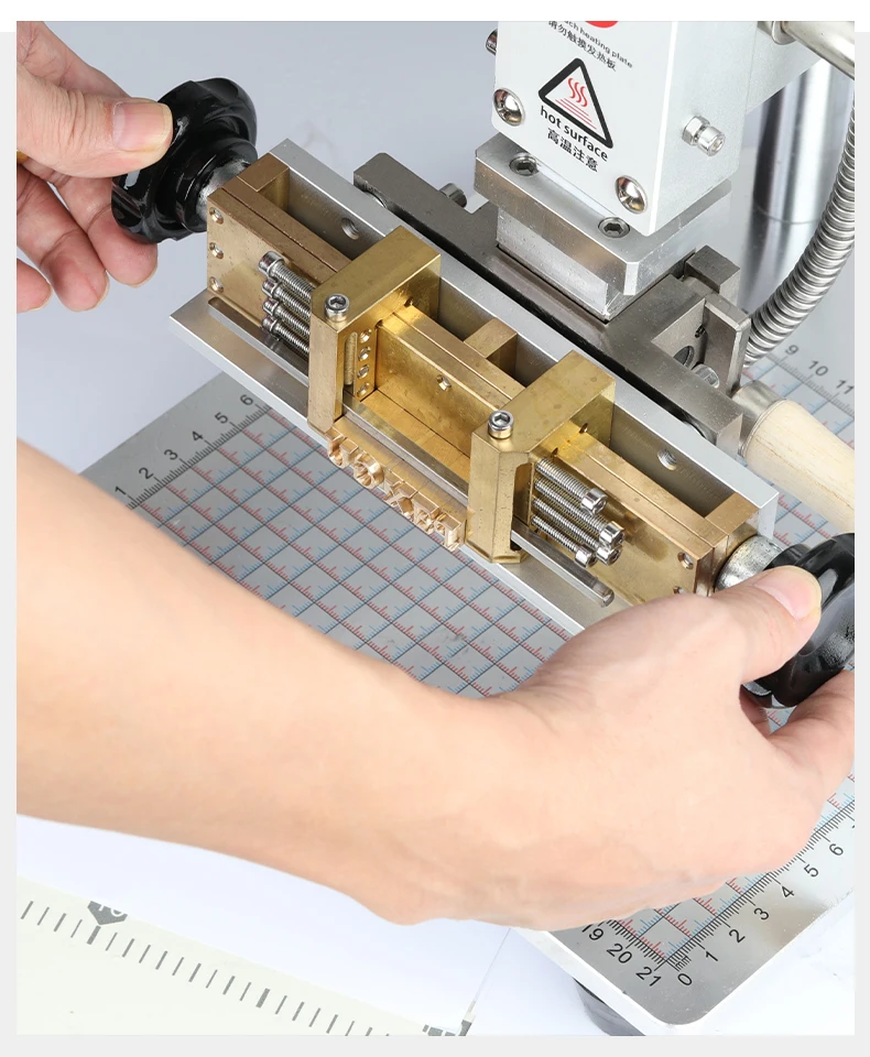 

WT-90SK Manual Digital Hot Foil Stamping Machines Heat Press Machine Paper Card Leather Wood Letterpress for Plastic PVC