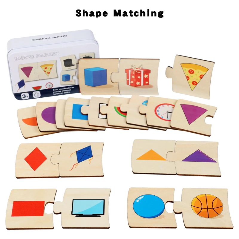 Interactive Wooden Learning Toy – Fun Animal & Number Matching Game for Shape Recognition & Early Math Skills, Ideal for Kids