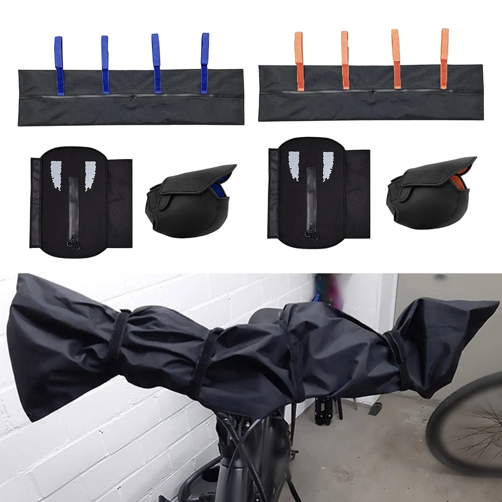 

Reflective E-Bike Cover Set For Motor Battery Handlebar Waterproof Dustproof Protection Gear For Cycling Commuting Travel