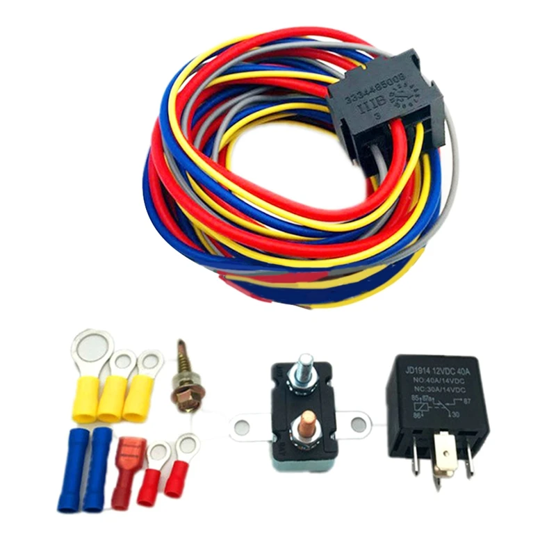 

40205G 4-Pin Electric Fuel Pump Harness & Relay Wiring Kit With Instruction For Hi-Amp Draw/Hi-Perf