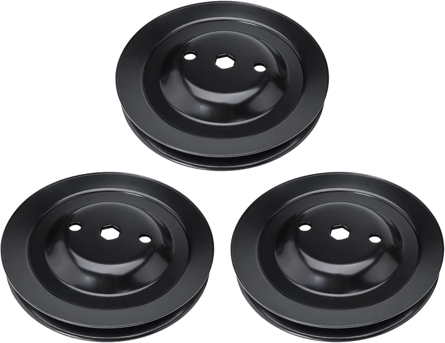 

3 Pack GX21381 Pulley GY21099 80-91-063 Compatible with S240 190C D170 G110 LA150 LA175, with 42" 54" Decks