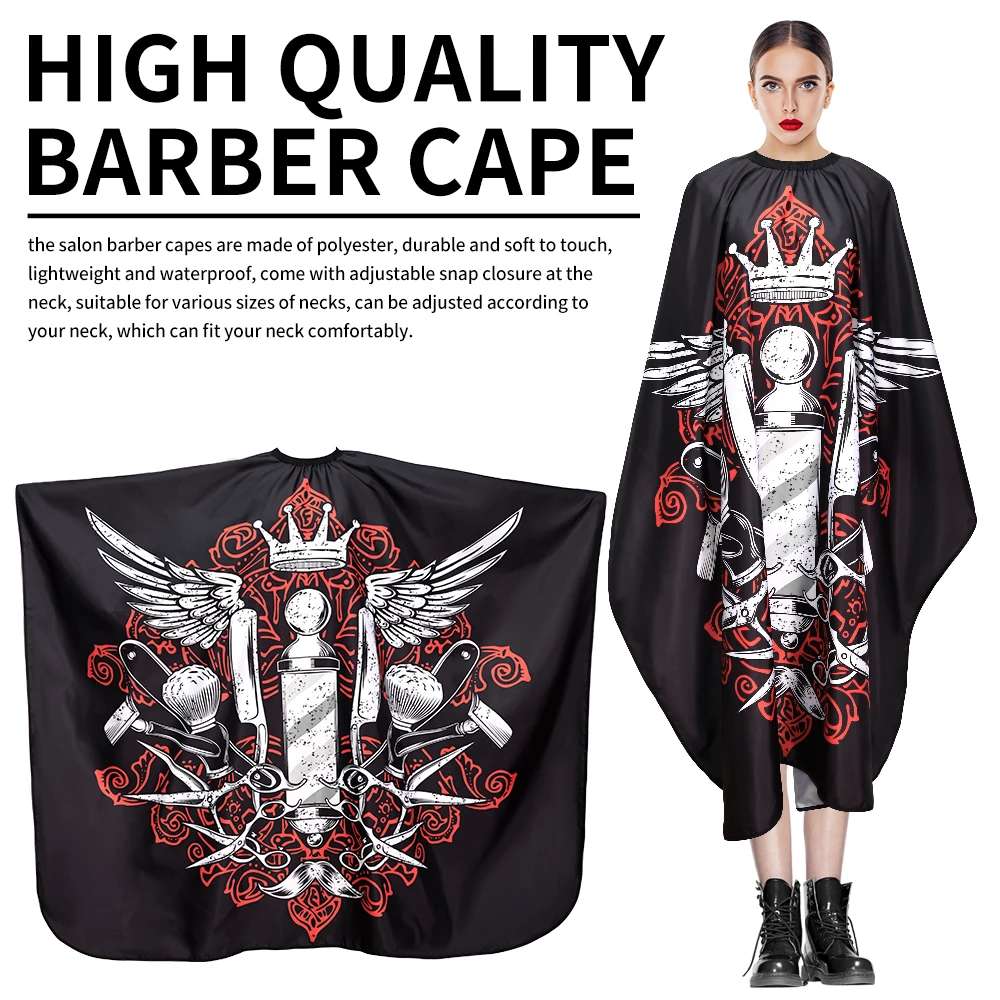

Barbershop Hairdressing Apron Pro Barber Anti-static Non-stick Hair Haircutting Cape Salon Hairstyling Gown Tools Accessories