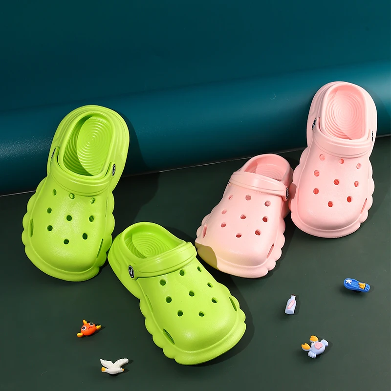 2023 Nieuwe Ltolo Vrouwen Kinderen Meisjes Jongens Muilezels Verstopt Kinderen Zomer Snoep Tuin Strand Slippers Grot Gat Schoenen EUR30-41