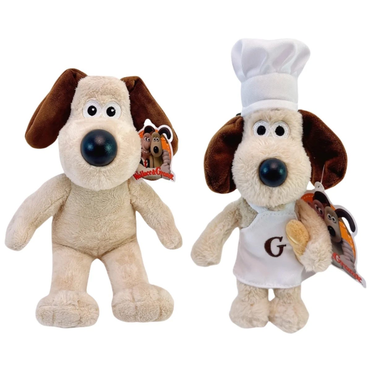 Kawaii Gromit Plush Wallace Toys Chef Dog Anime Puppy Stuffed Dolls Cute Room Decor Dog Toy Collection Kids Birthday Xmas Gift