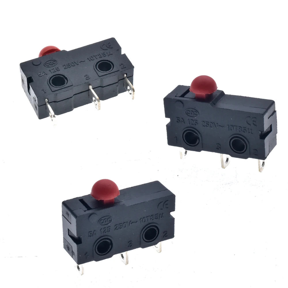 

50 шт./лот микропереключатель с грибовидной головкой, концевой выключатель 5A125 250 В 10T85