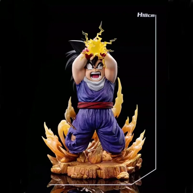 بانداي أنيمي لعبة دراغون بول سون جوهان الشكل طفل تمثال غاضب عمل بولي كلوريد الفينيل تمثال تحصيل نموذج اللعب سطح المكتب الحلي 17.5 سنتيمتر #3