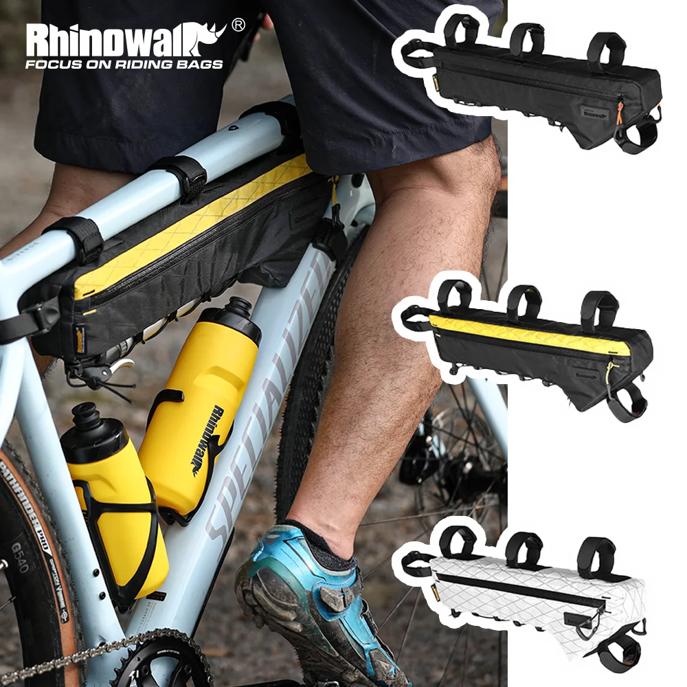 

Rhinowalk Bike Frame Triangle Bag Fits 17+ Inch Frames Drizzle-Proof Cycling Bag for MTB & Road Gravel Bikes Avoid Touch Leg