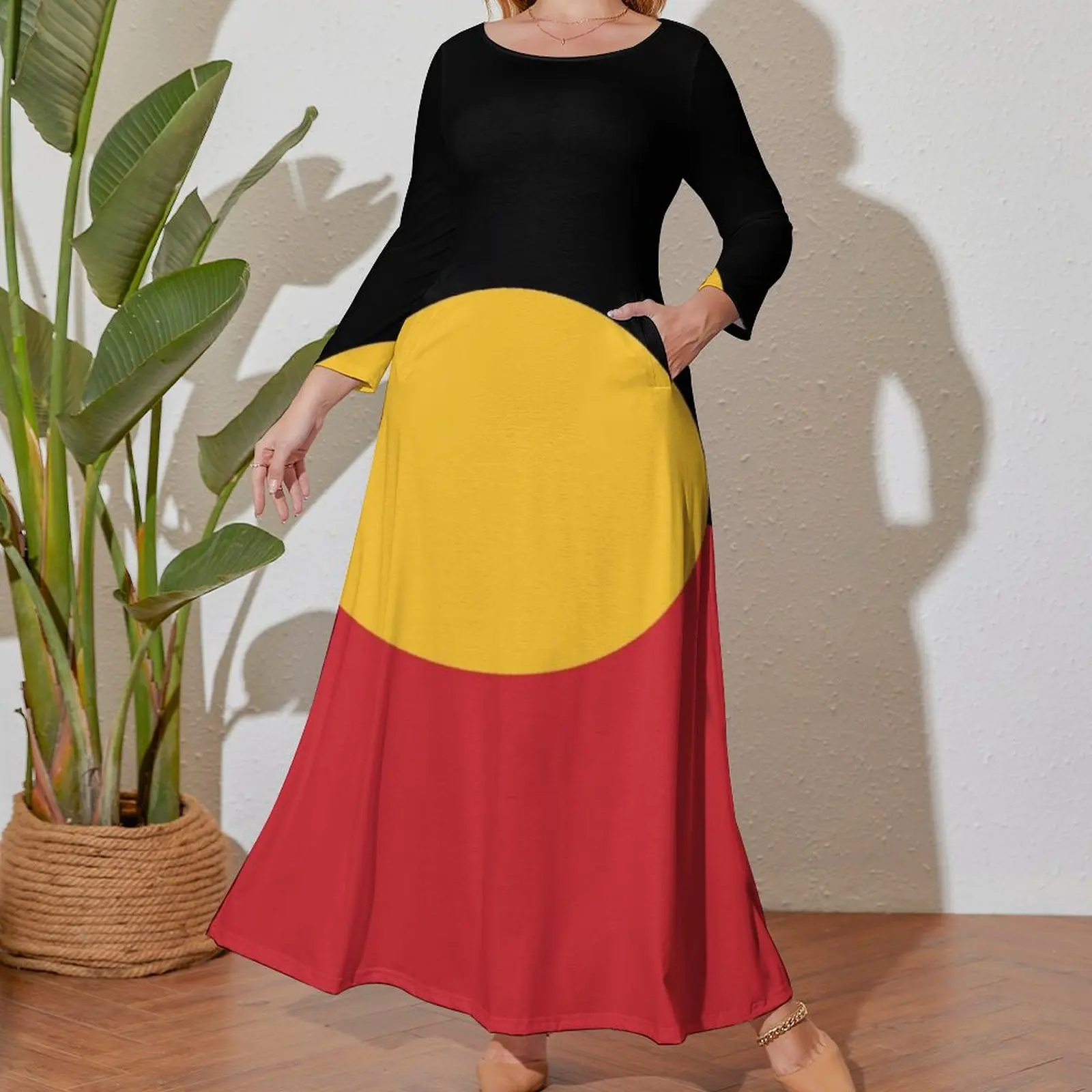 Australian Aboriginal Flag #9 Long Sleeved Dress dresses summer Long veiled dresses dress summer 2024 women