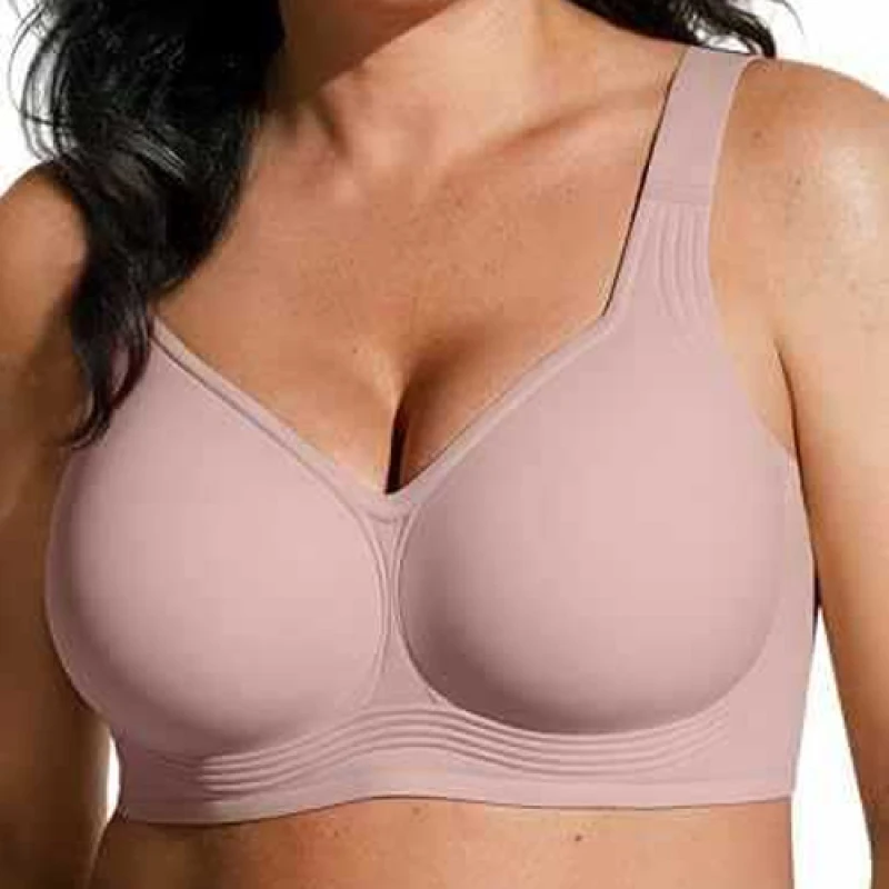 Naadloze damesbeha, verwijderbare pads Draadloze bralette, comfortabele volledige dekking, ideaal voor dagelijks gebruik in vrijetijdskleding - afbeelding 2