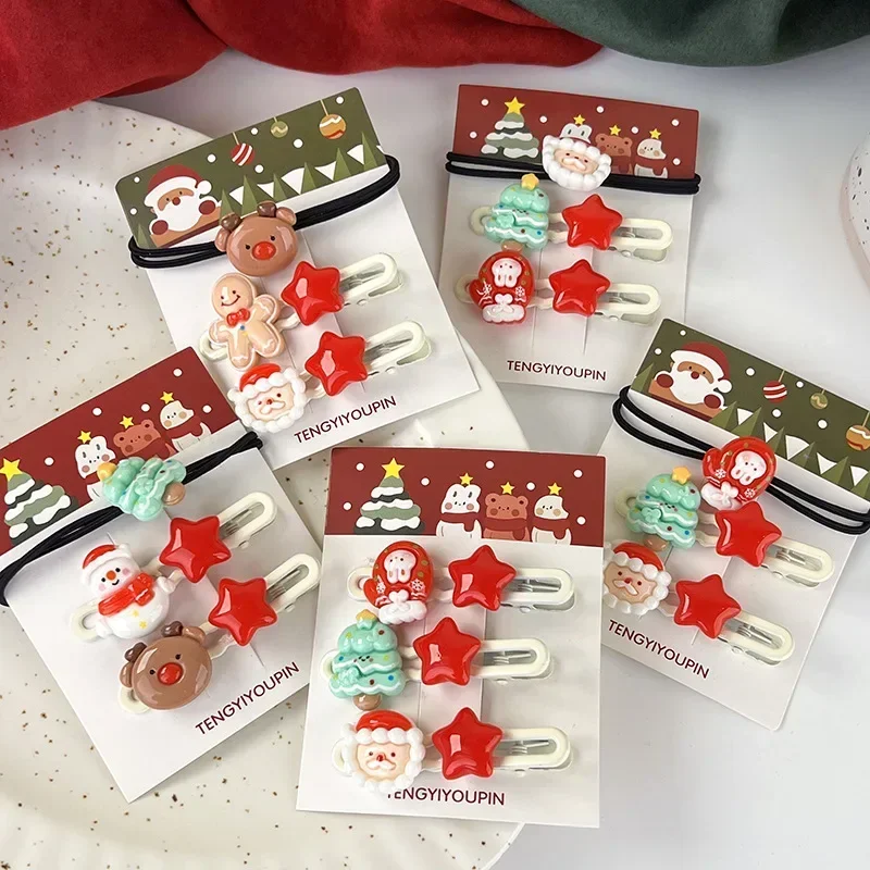 

3Pcs Christmas Hair Clips for Women Girls Antler Deer Ear Hairpin Hairgrips Kids New Year Barrettes Hair Accessories Jewelry