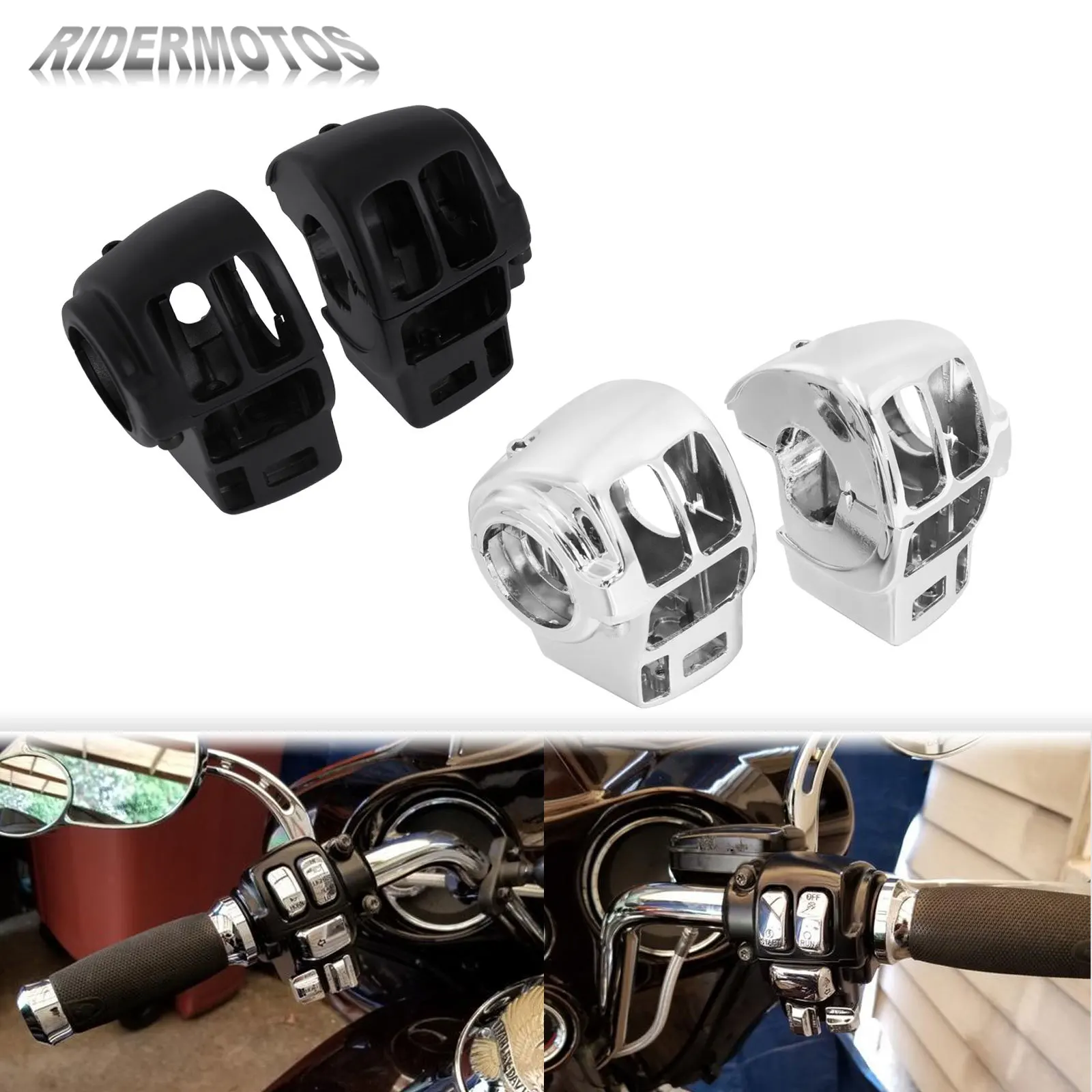 

Motorcycle Control Switch Housing Cover For Harley Touring Road King FLHR Road Electra Glide FLHTK FLTR Ultra Limited 1996-2013