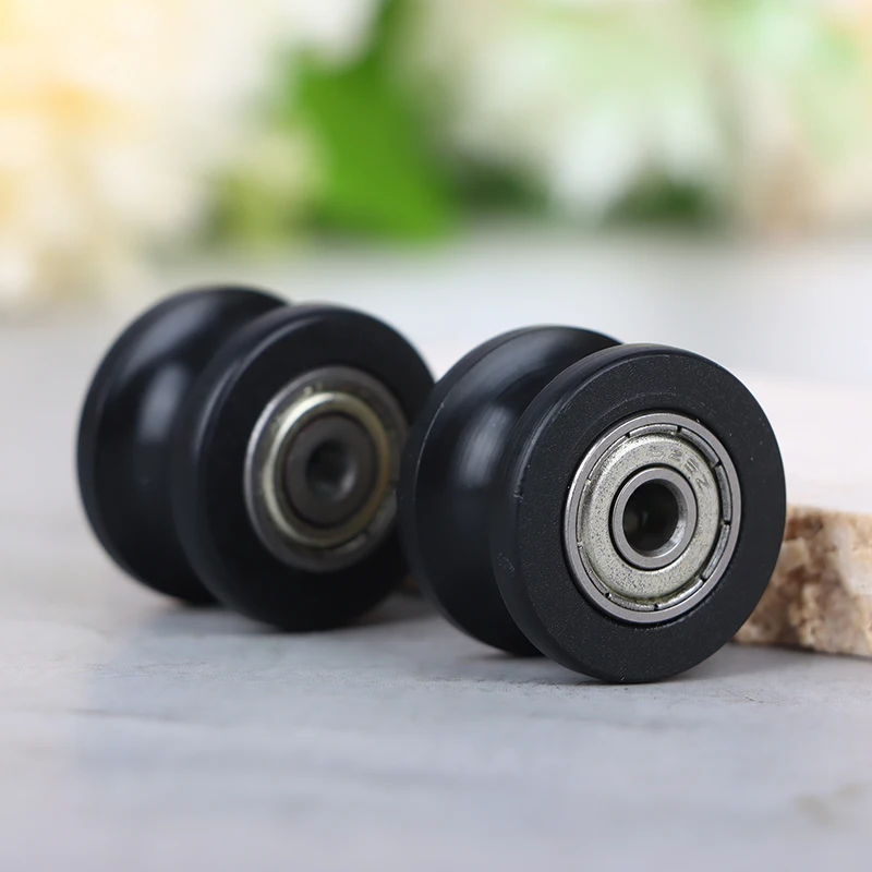(.) 1Pcs U Groove Pulley Guide Pulley Rolling Bearing U Groove Roller Wheel 5*25*16.5mm For Driving Mechanical Accessories